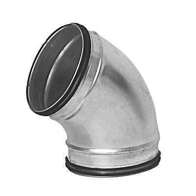 Coude 60° acier galvanisé avec joints Ø250mm