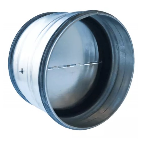 Clapet anti-retour  acier galvanisé Ø200mm horizontal avec joint en caoutchouc double