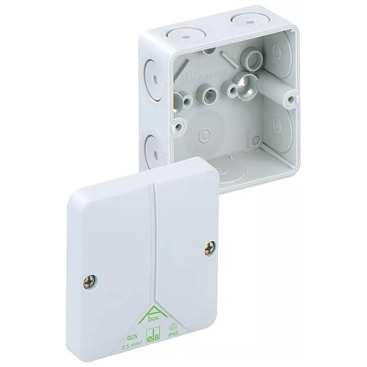 Boîte de dérivation grise avec membranes sans bornier IP66  87x87x52mm Abox-i 025-L Spelsberg
