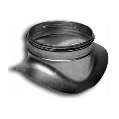 Piquage acier galvanisé sur gaine Ø 80mm avec joint caoutchouc pour gaine Ø 80mm