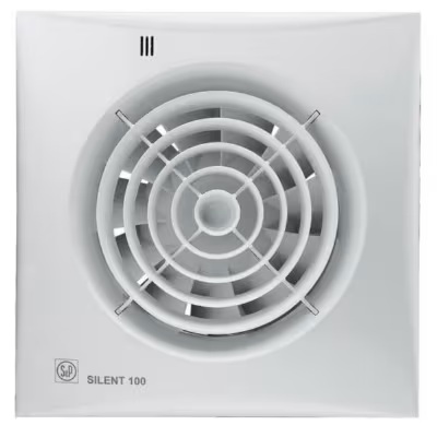 Extracteur silencieux 95m³/h avec hygrostat et temporisation réglable Silent-100 CHZ 230V Soler & Palau