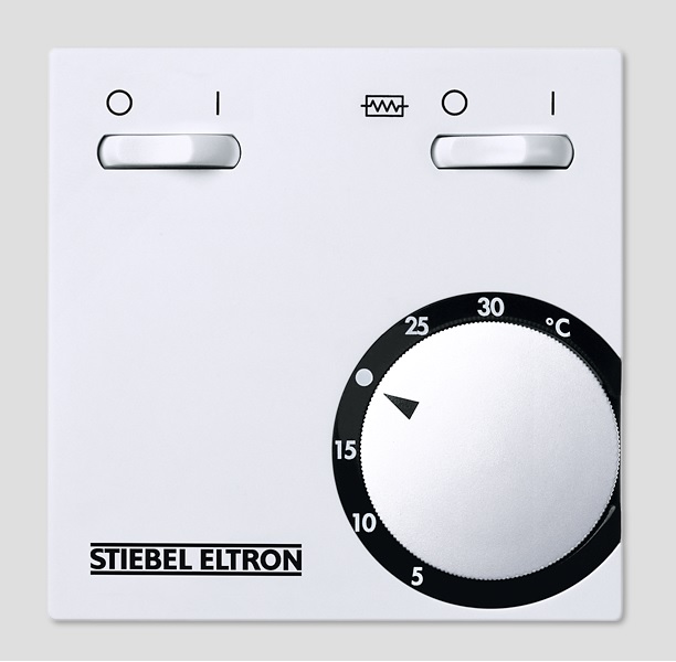 Thermostat mural électromécanique RTNZ-S2 avec interrupteurs on/off et appoint Stiebel Eltron