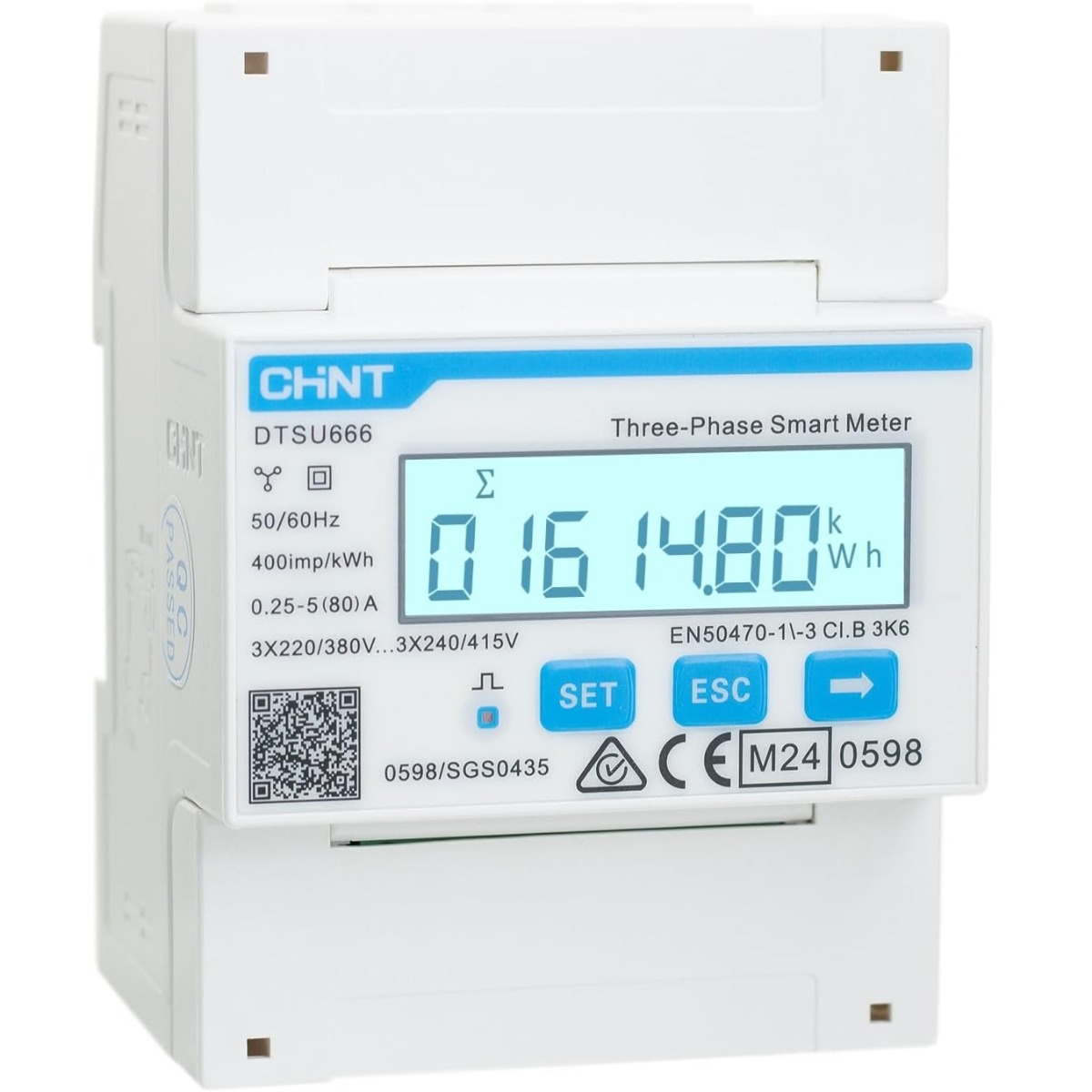 Compteur d'énergie Smart 80A RS485 DTSU666-5 Sungrow