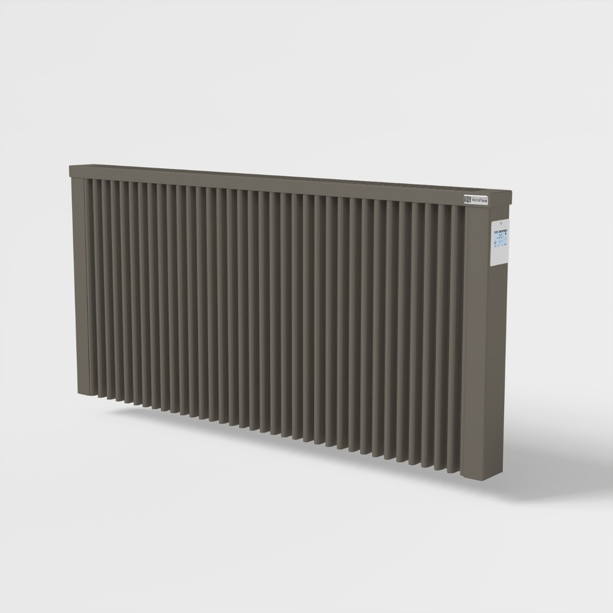 Radiateur électrique à inertie standard MAXI 2450W gris quartz avec thermostat FlexiSmart Pro AeroFlow® HFLx007-7039 Thermotec