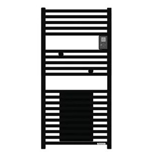 Radiateur sèche-serviettes électrique  500W + soufflerie 1000W noir carbone 471637 Riva 5 WiFi Thermor