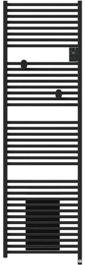 Radiateur sèche-serviettes électrique 1000W + soufflerie 1000W noire carbone 471643 Riva 5 Thermor