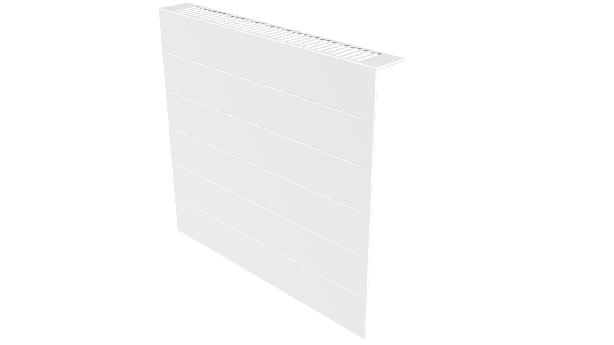 Façade design blanche RAL 9010 pour radiateurs à inertie COMPACT 1300 AeroFlow® HZ115 Thermotec