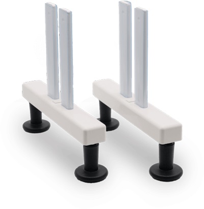 Paires de pieds pour radiateurs à inertie AeroFlow® HZ122 Thermotec