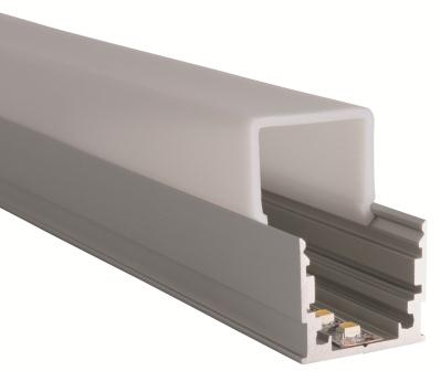 Couvercle carré clair 24.5x21x3000mm M-Line L690S1CX Uni-Bright