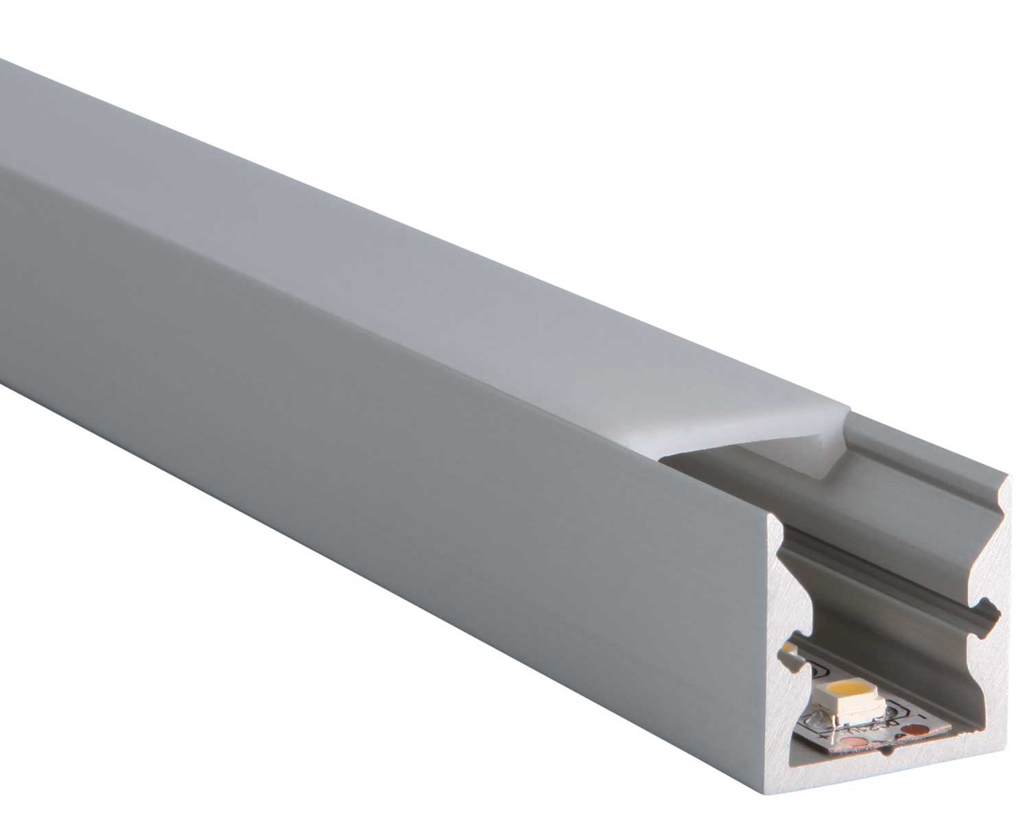 Profilé S-Line Standard 16x16x3000mm sans couvercle aluminium L691000X Uni-Bright
