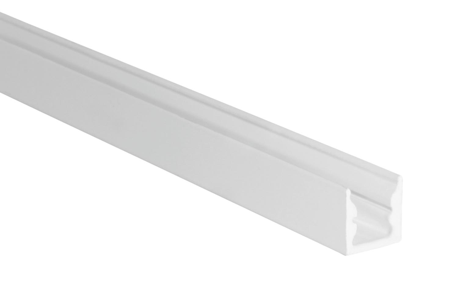 Profilé S-Line Standard 16x16x2000mm sans couvercle blanc L691000W Uni-Bright