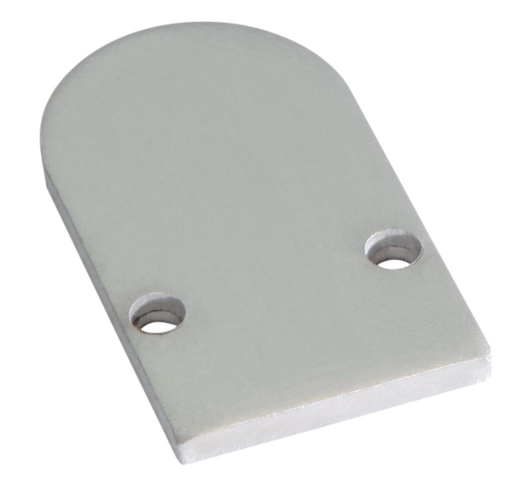 Embout pour profilé S-Line Standard aluminium avec couvercle Rond L691R2E Uni-Bright