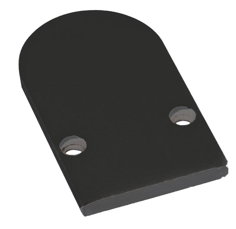 Embout pour profilé S-Line Standard noir avec couvercle Rond L691R2EB Uni-Bright