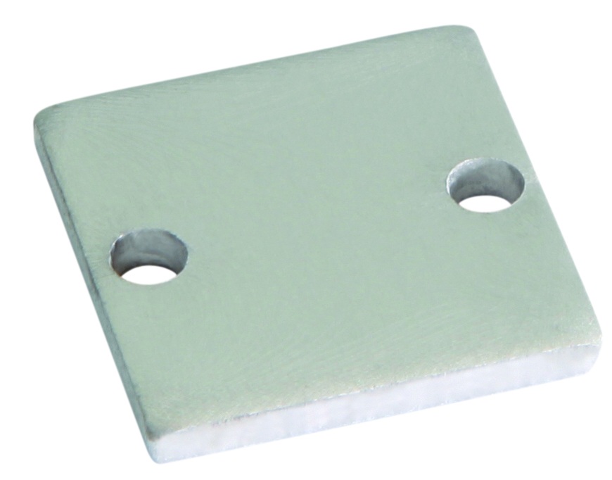Embout pour profilé S-Line Standard aluminium avec couvercle Plat L691S3E Uni-Bright