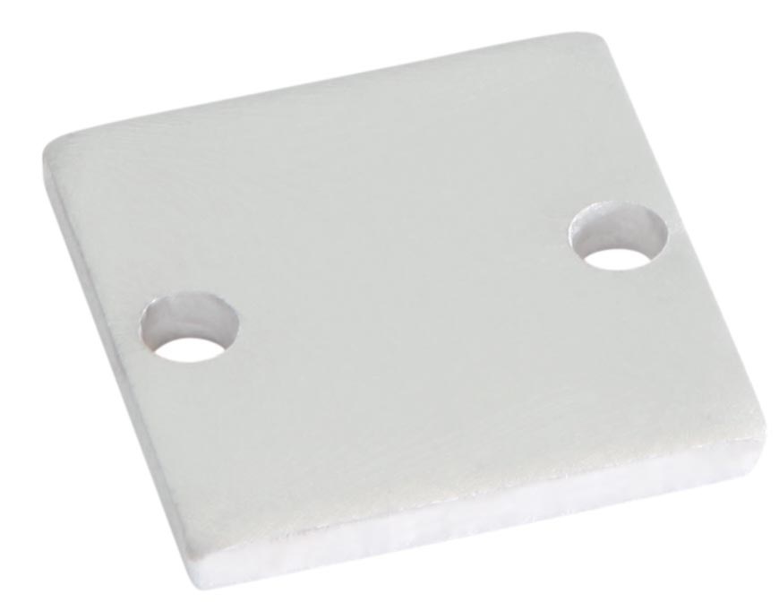 Embout pour profilé S-Line Standard blanc avec couvercle Plat L691S3EW Uni-Bright