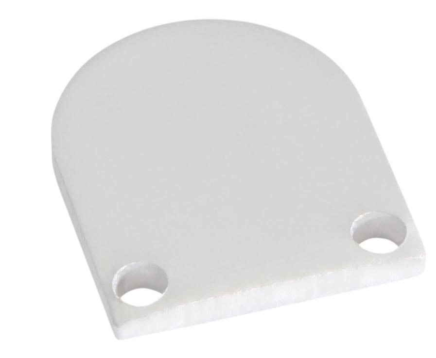 Embout pour profilé S-Line Low blanc avec couvercle Rond L692R2EW Uni-Bright