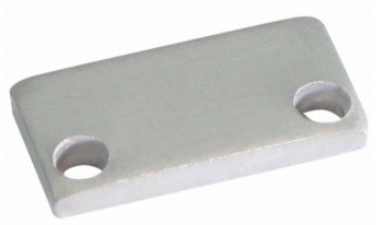 Embout pour profilé S-Line Low aluminium avec couvercle plat L692S3E Uni-Bright
