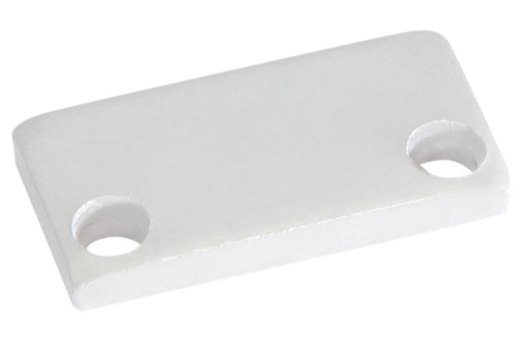 Embout pour profilé S-Line Low blanc avec couvercle plat L692S3EW Uni-Bright