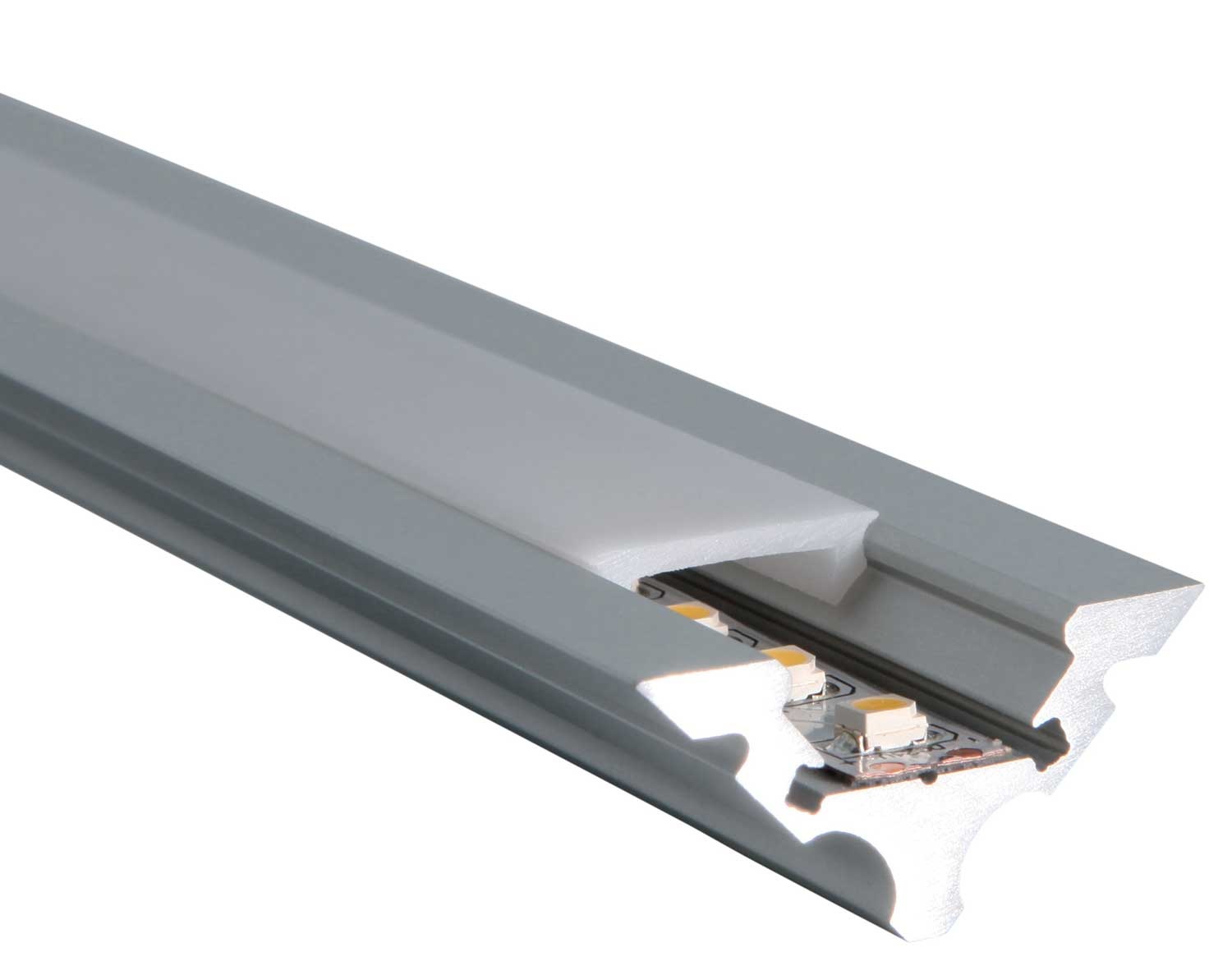 Profilé S-Line Corner 21.2x29.4x3000mm sans couvercle aluminium L693000X Uni-Bright