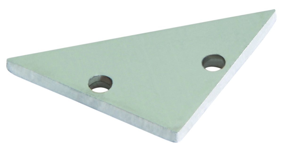 Embout pour profilé S-Line Corner aluminium avec couvercle plat L693S3E Uni-Bright