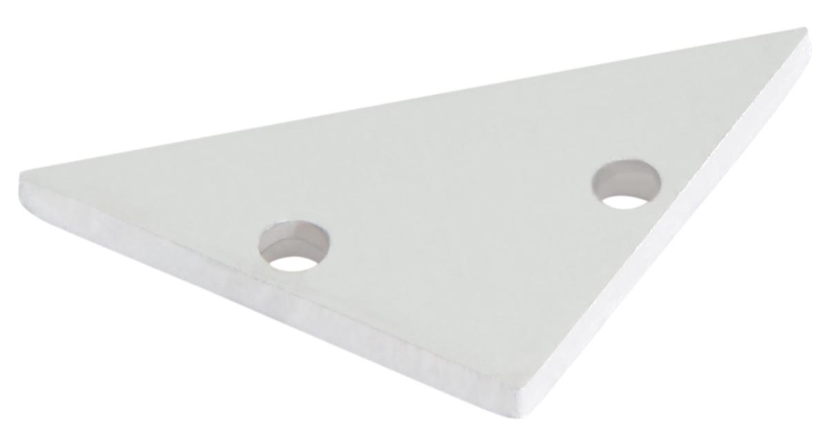 Embout pour profilé S-Line Corner blanc avec couvercle plat L693S3EW Uni-Bright