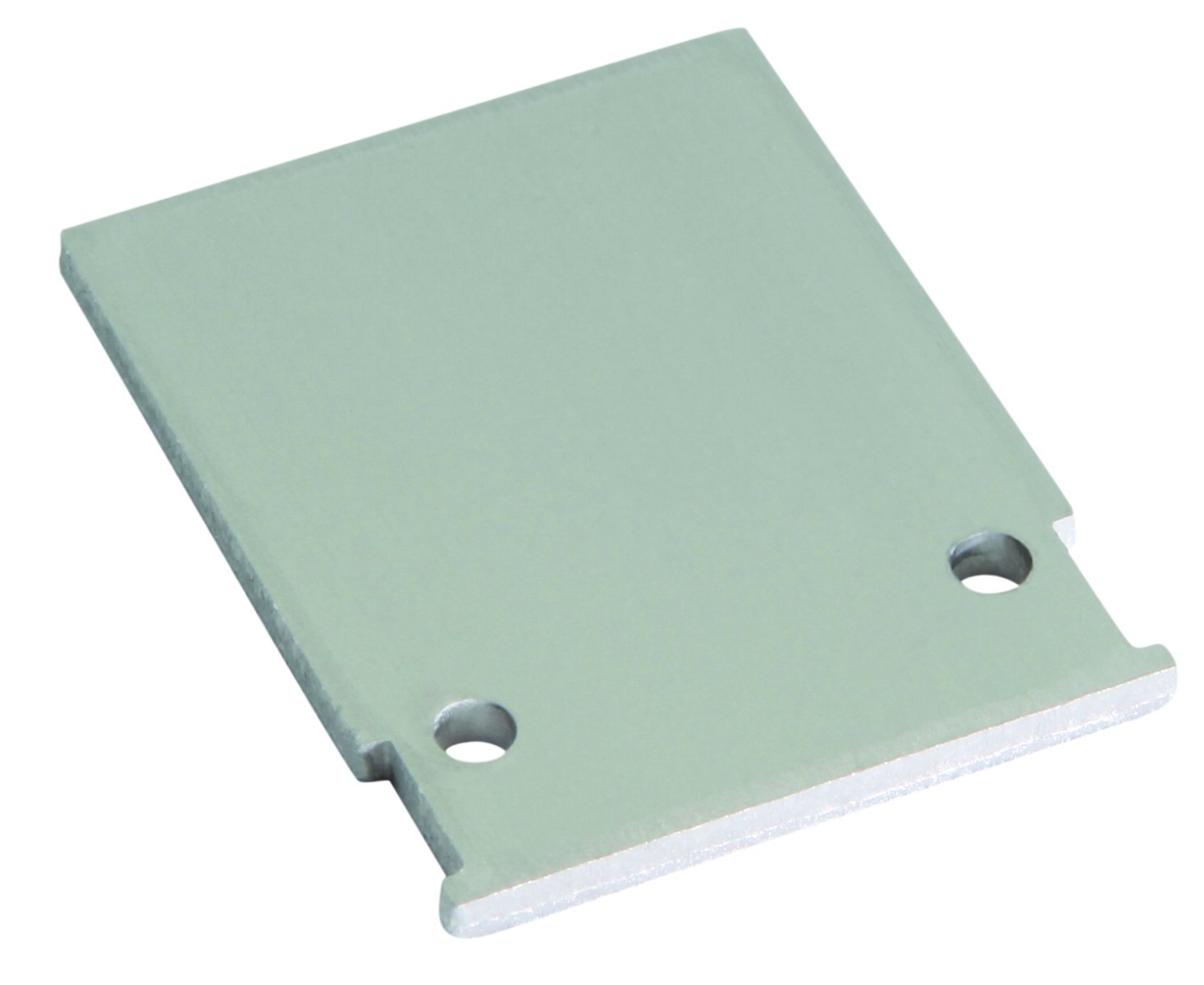 Embout pour profilé M-Line Low aluminium avec couvercle carré L69BS1E Uni-Bright