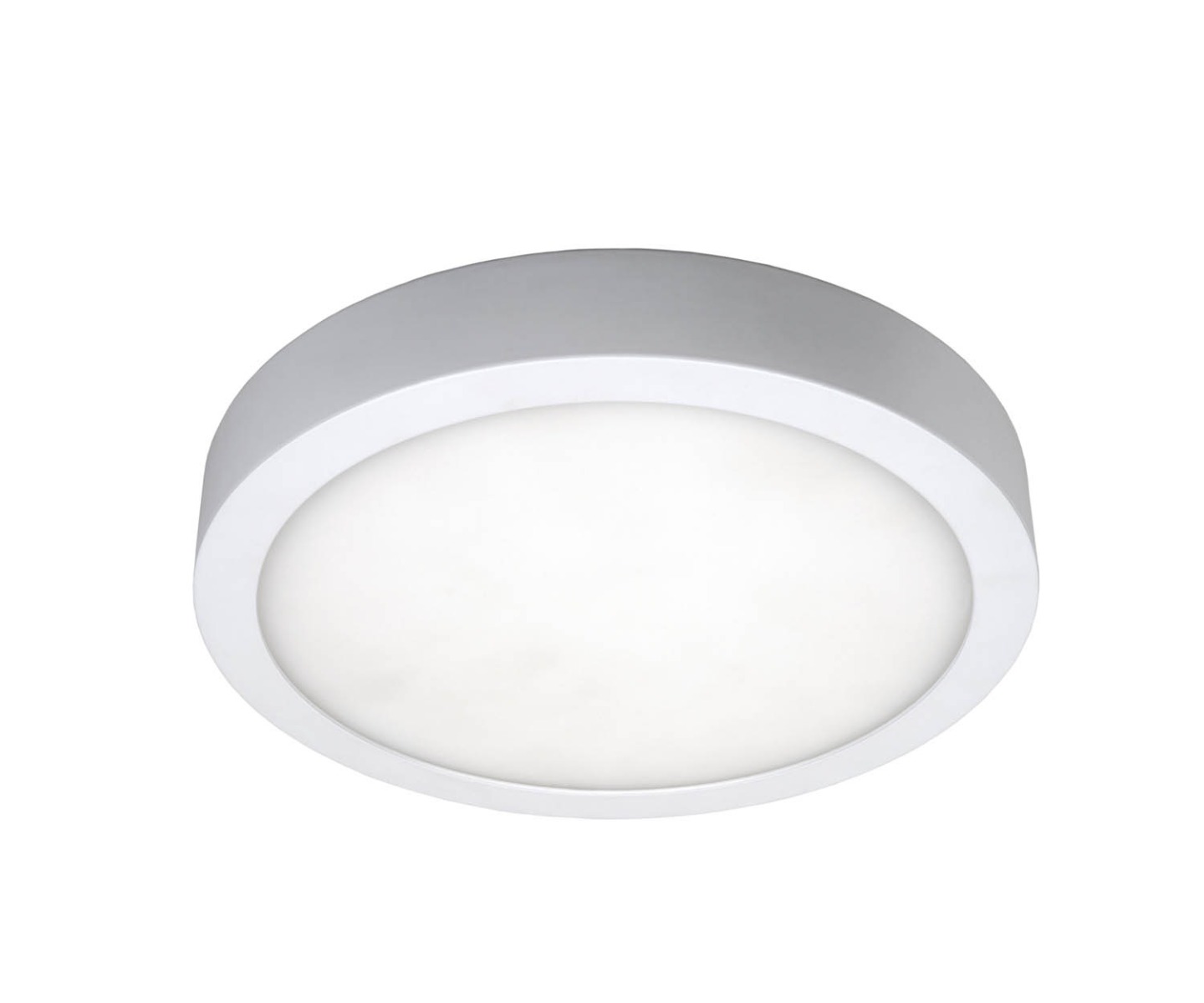 Plafonnier Led blanc Ø300mm plexi opaque 24W/240V 2700K/3000K/4000K 2175lm/2350lm/2350lm IP54 Moon 300 CCT Uni-Bright
