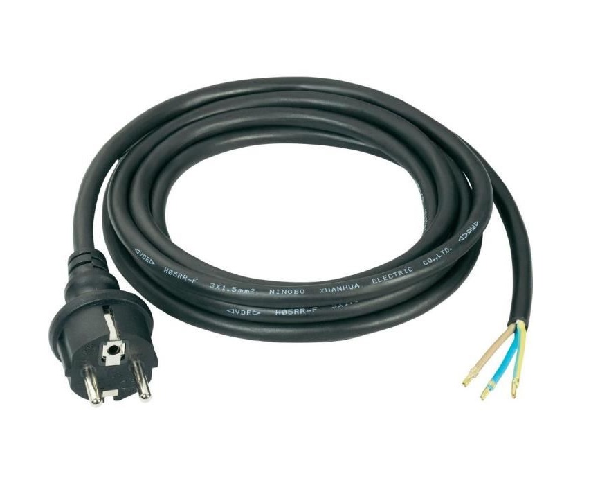 Cordon d'alimentation 3G2.5mm² x Lg=5m avec fiche