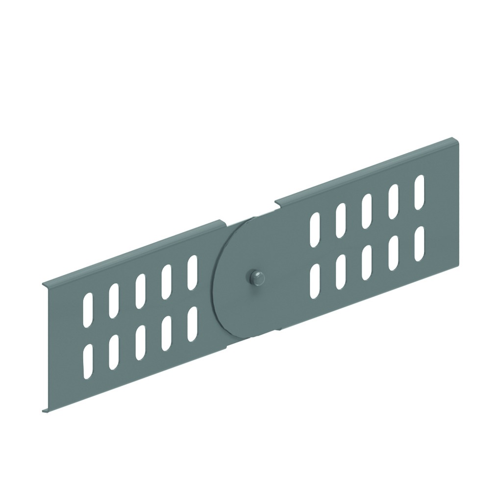 Eclisse articulée pour chemins de câbles perforés Sendzimir H= 60mm ZMDS60 Vergokan