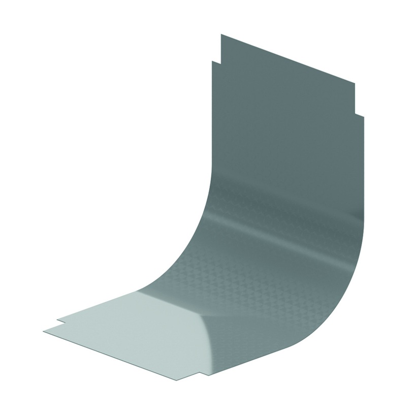 Couvercle de courbe intérieure 90° Sendzimir pour chemin de câbles perforé L=200mm Vergokan