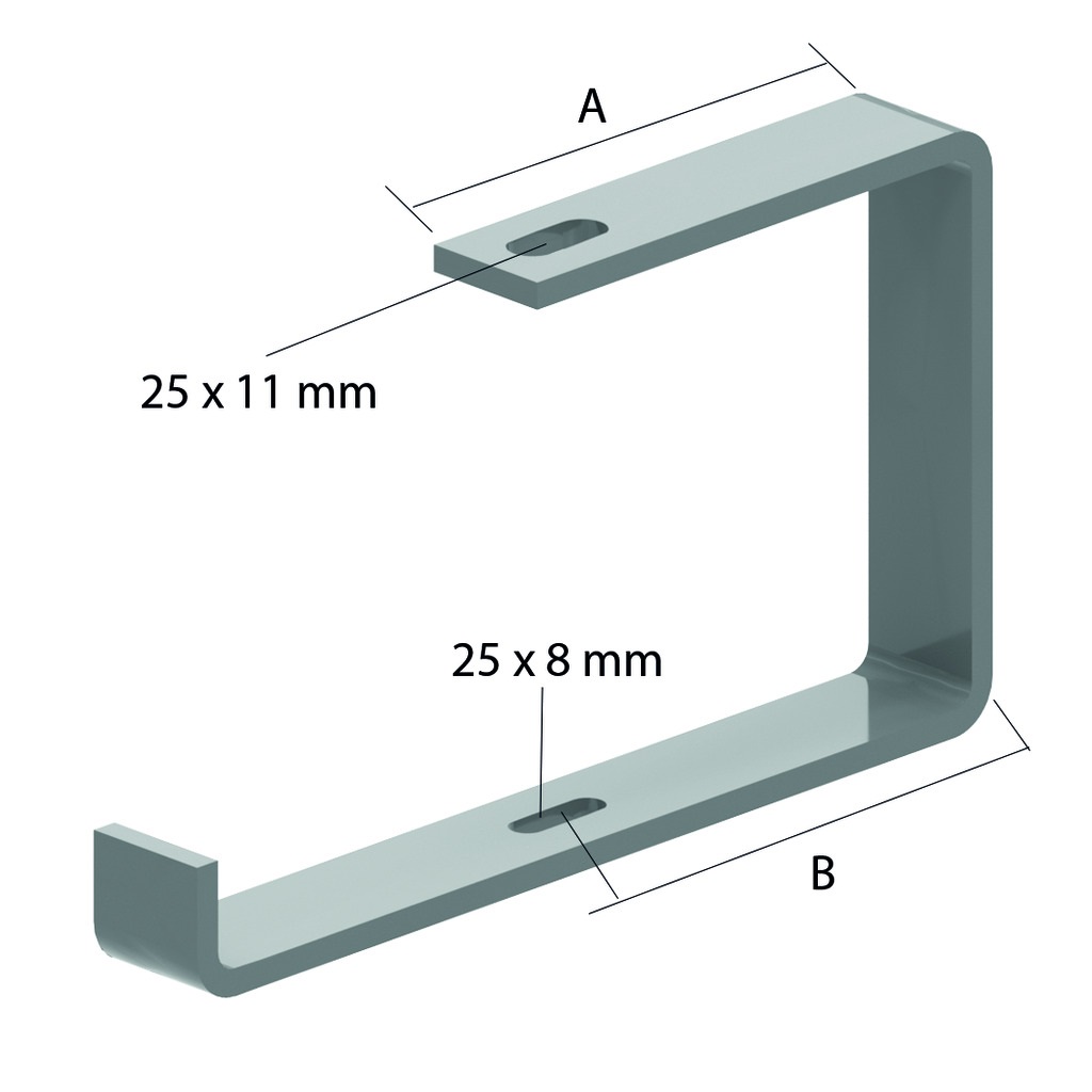 Etrier de suspensions Sendzimir pour chemin de câbles L=300mm OBZ130.300 Vergokan