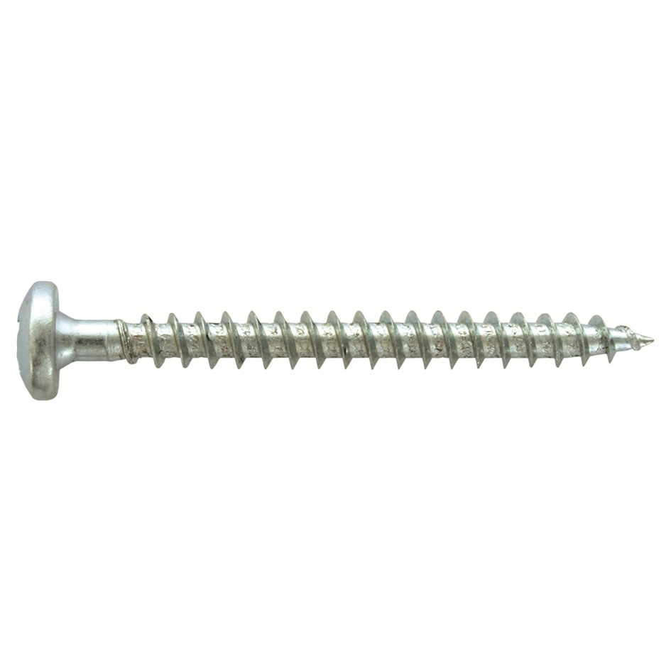 Vis acier galvanisé à tête demi-ronde Ø3.5x30mm PZ2