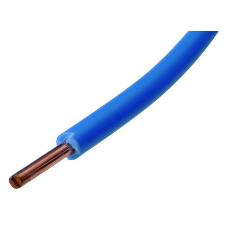 Fil d'installation massif VOB  4mm² Eca bleu (Rouleau)