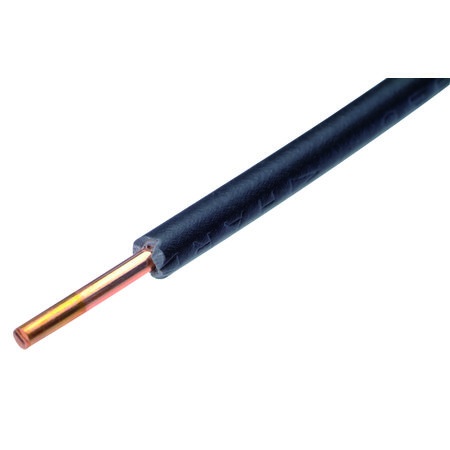 Fil d'installation massif VOB  4mm² Eca noir (Rouleau)