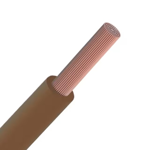 Fil d'installation souple multibrin VOBs 16mm² Eca brun (au mètre)