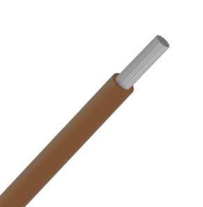 Fil d'installation souple multibrin étamé VOBst 4mm² Eca brun (R100m)