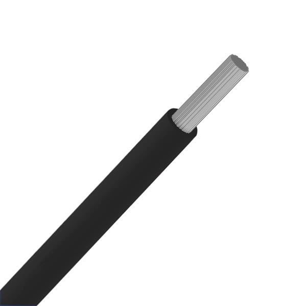 Fil d'installation souple multibrin étamé VOBst 4mm² Eca noir (R100m)