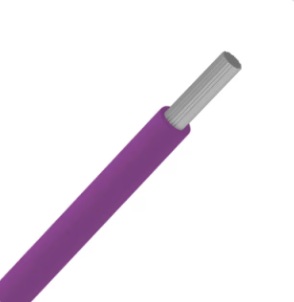 Fil d'installation souple multibrin étamé VOBst 1.5mm² Eca violet (R100m)