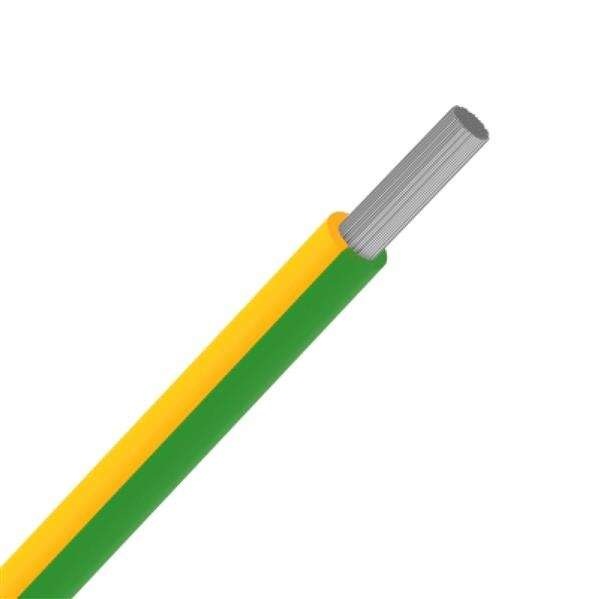 Fil d'installation souple multibrin étamé VOBst 50mm² Eca vert/jaune (au mètre)