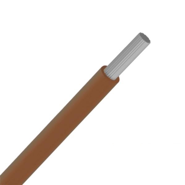 Fil d'installation souple multibrin étamé VOBst 2.5mm² Eca brun (R100m)