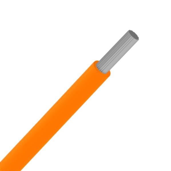 Fil d'installation souple multibrin étamé VOBst 1.5mm² Eca orange (R100m)