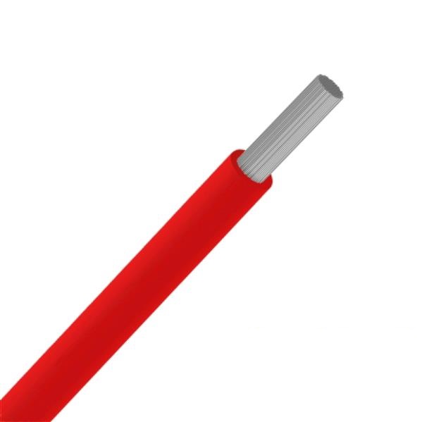 Fil d'installation souple multibrin étamé VOBst 2.5mm² Eca rouge (R100m)