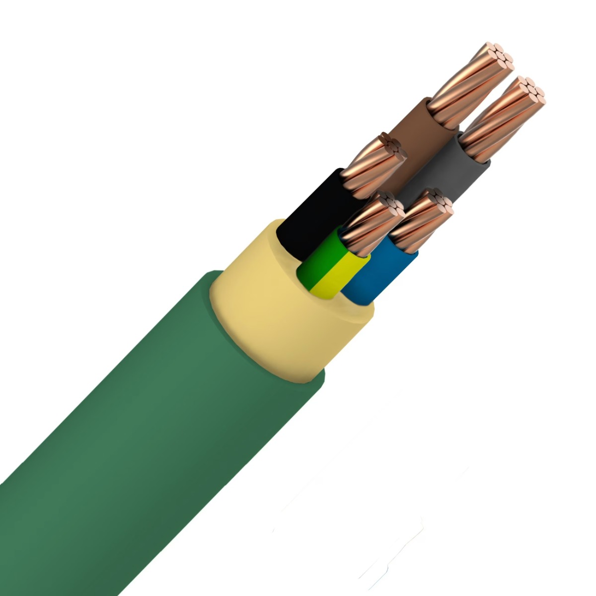 Câble d'installation XGB 5G16mm² Cca sans halogène LSOH (au mètre)