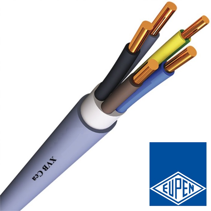 Câble d'installation XVB 5G1.5mm² Cca Eupen (rouleau  50 mètres)