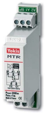 Télérupteur temporisé modulaire 3-10A/230V MTR2000M Yokis