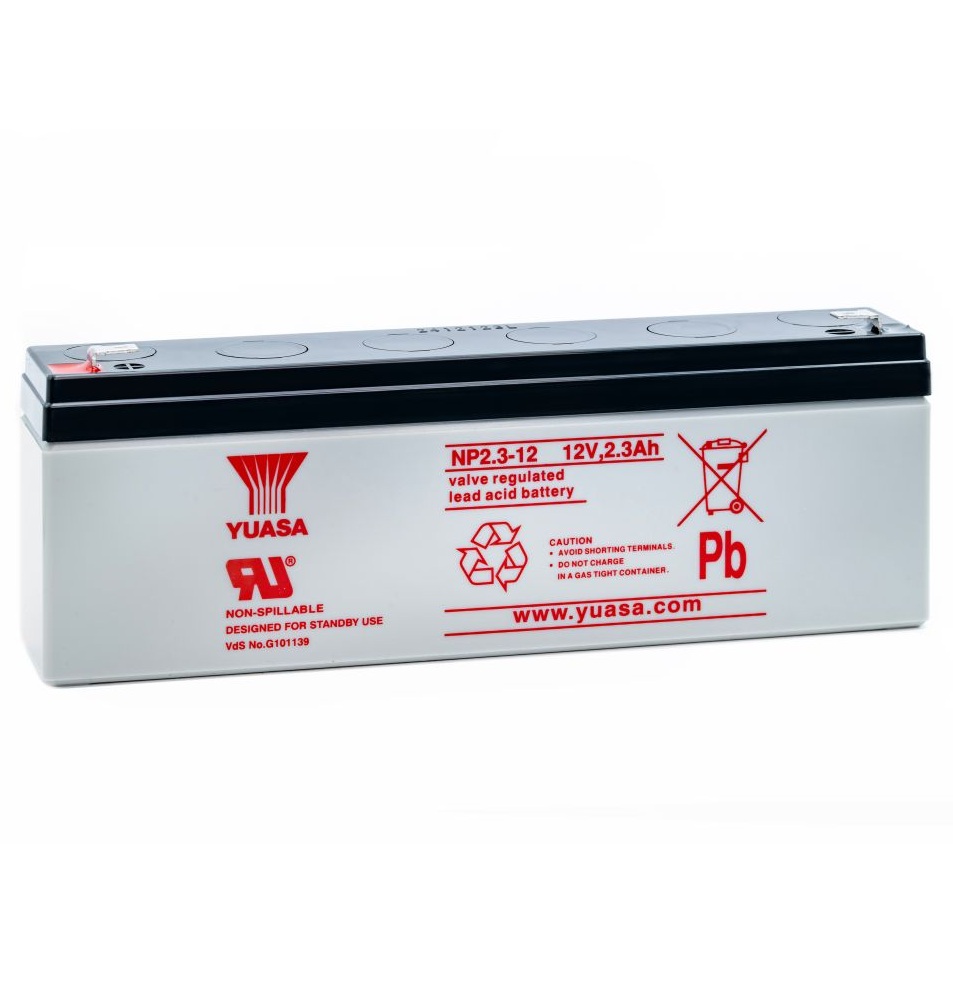 Batterie au plomb 12V - 2.3Ah (L=178 x P=34 x H=64) NP2.3-12 Yuasa