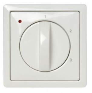 Interrupteur encastré blanc à 3 positions avec indicateur dérangement et filtres encrassés pour ComfoAir D Basic Flash SAI 1-3V Zehnder