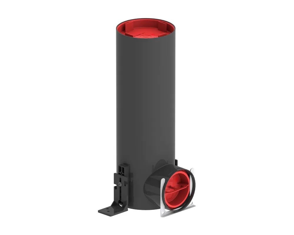 Plénum TVA-P 90° - DN125/1xDN90 - RLC -  60m³/h - Lg=300mm ComfoCase Zehnder